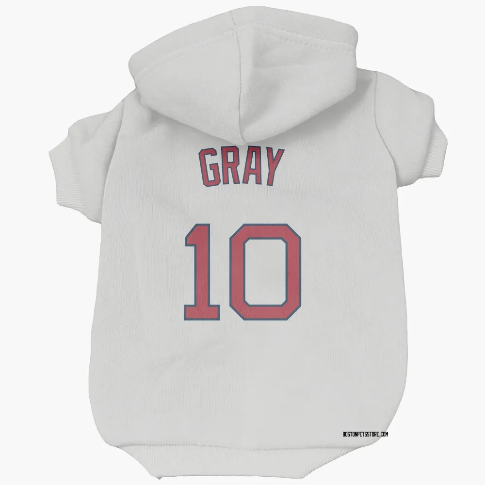 Boston Red Sox Tristan Gray White Pet Hoodie for Dog & Cat