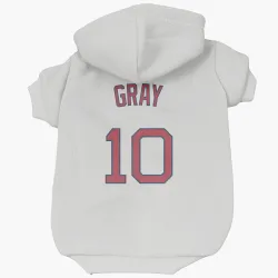 Boston Red Sox Tristan Gray White Pet Hoodie for Dog & Cat