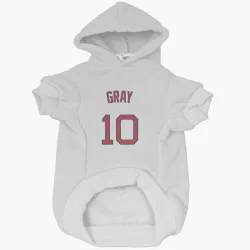 Boston Red Sox Tristan Gray White Pet Hoodie for Dog & Cat