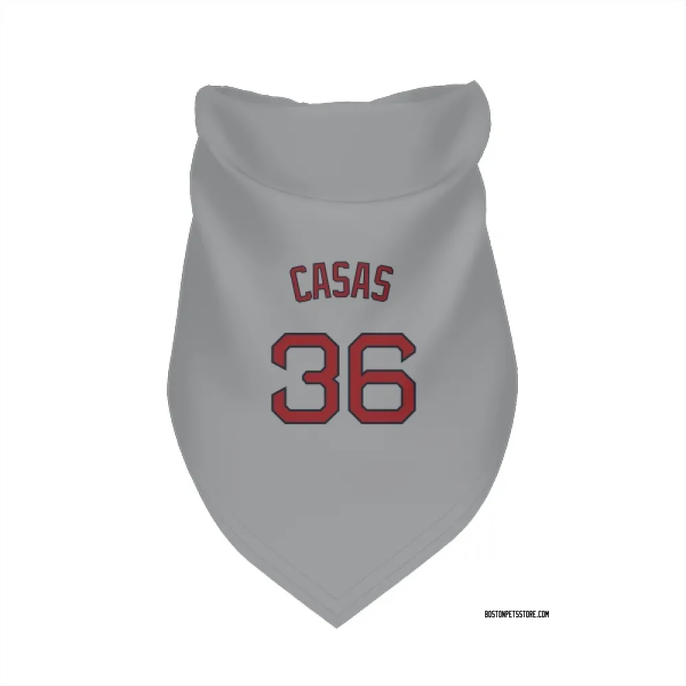 Boston Red Sox Triston Casas Gray Pet Bandana for Dog & Cat