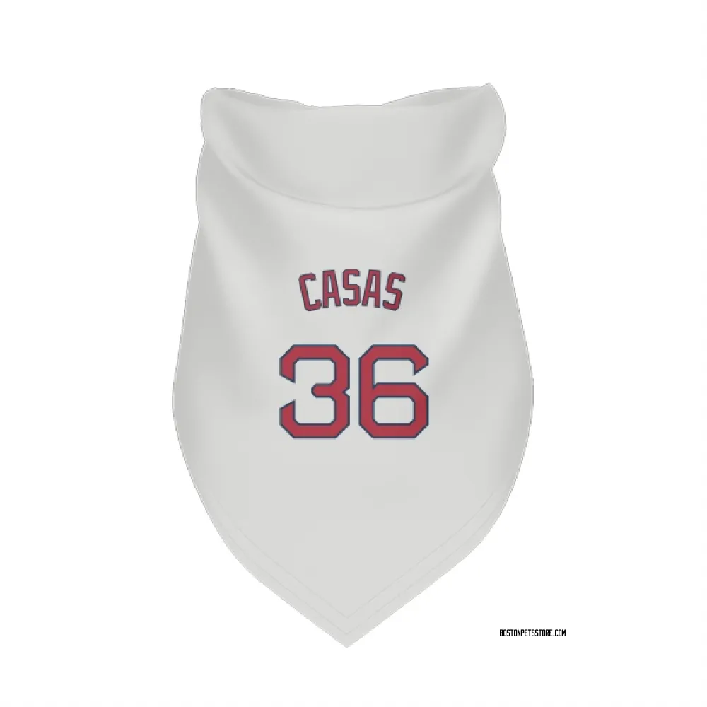 Boston Red Sox Triston Casas White Pet Bandana for Dog & Cat