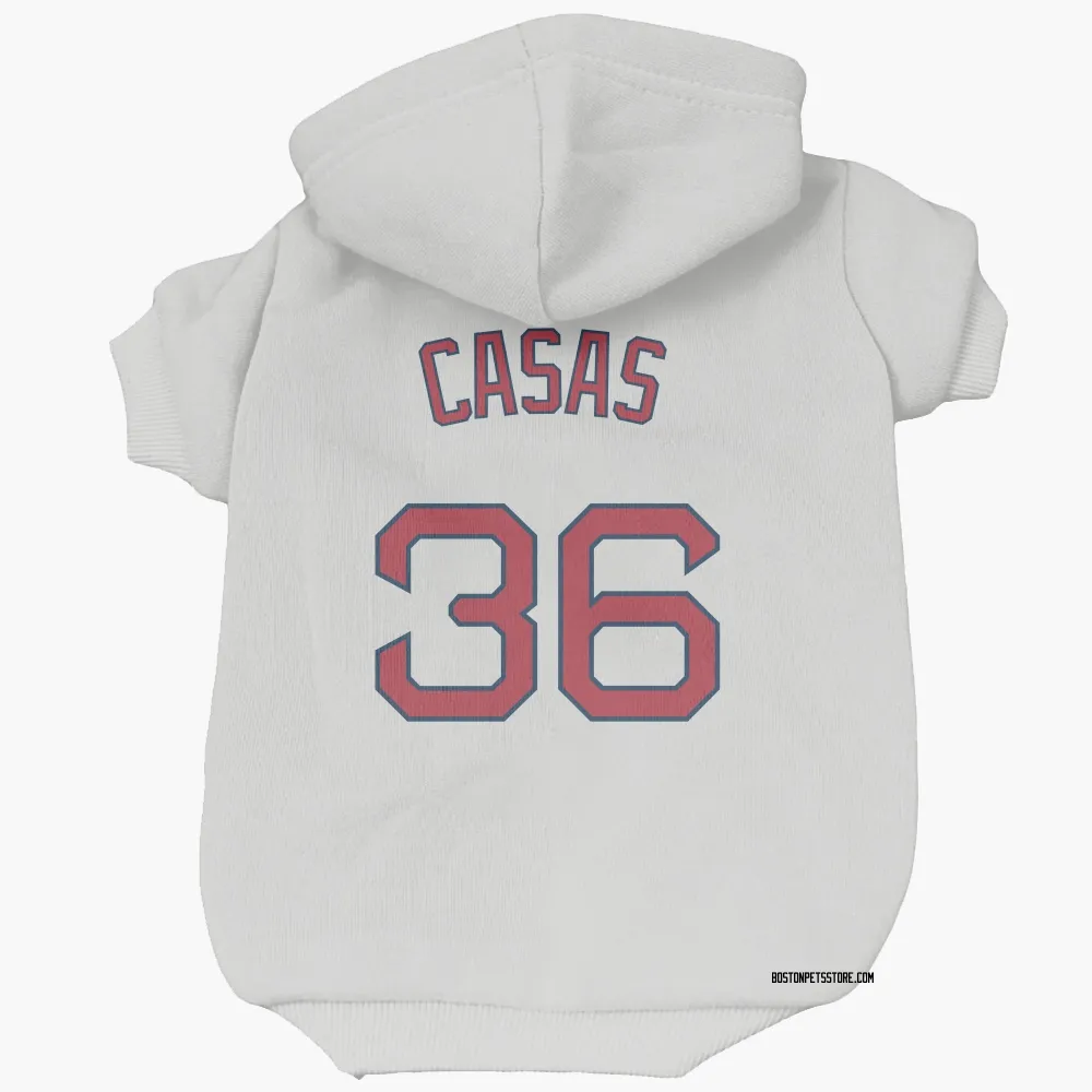 Boston Red Sox Triston Casas White Pet Hoodie for Dog & Cat