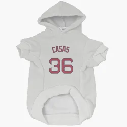 Boston Red Sox Triston Casas White Pet Hoodie for Dog & Cat