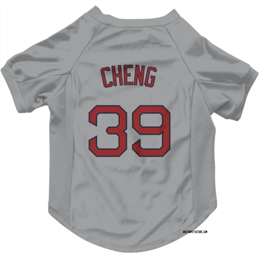 Boston Red Sox Tsung-Che Cheng Gray Pet Jersey for Dog & Cat