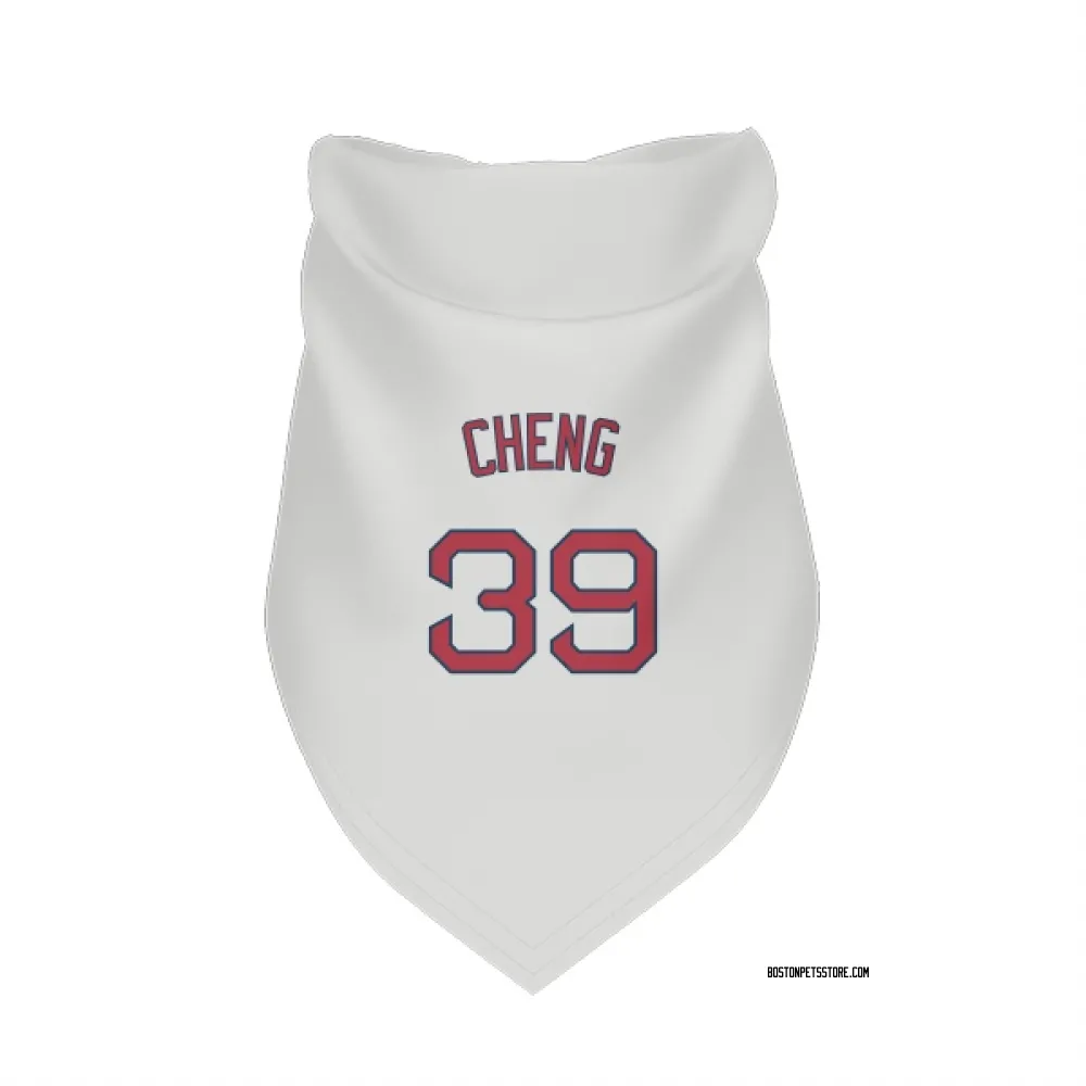 Boston Red Sox Tsung-Che Cheng White Pet Bandana for Dog & Cat