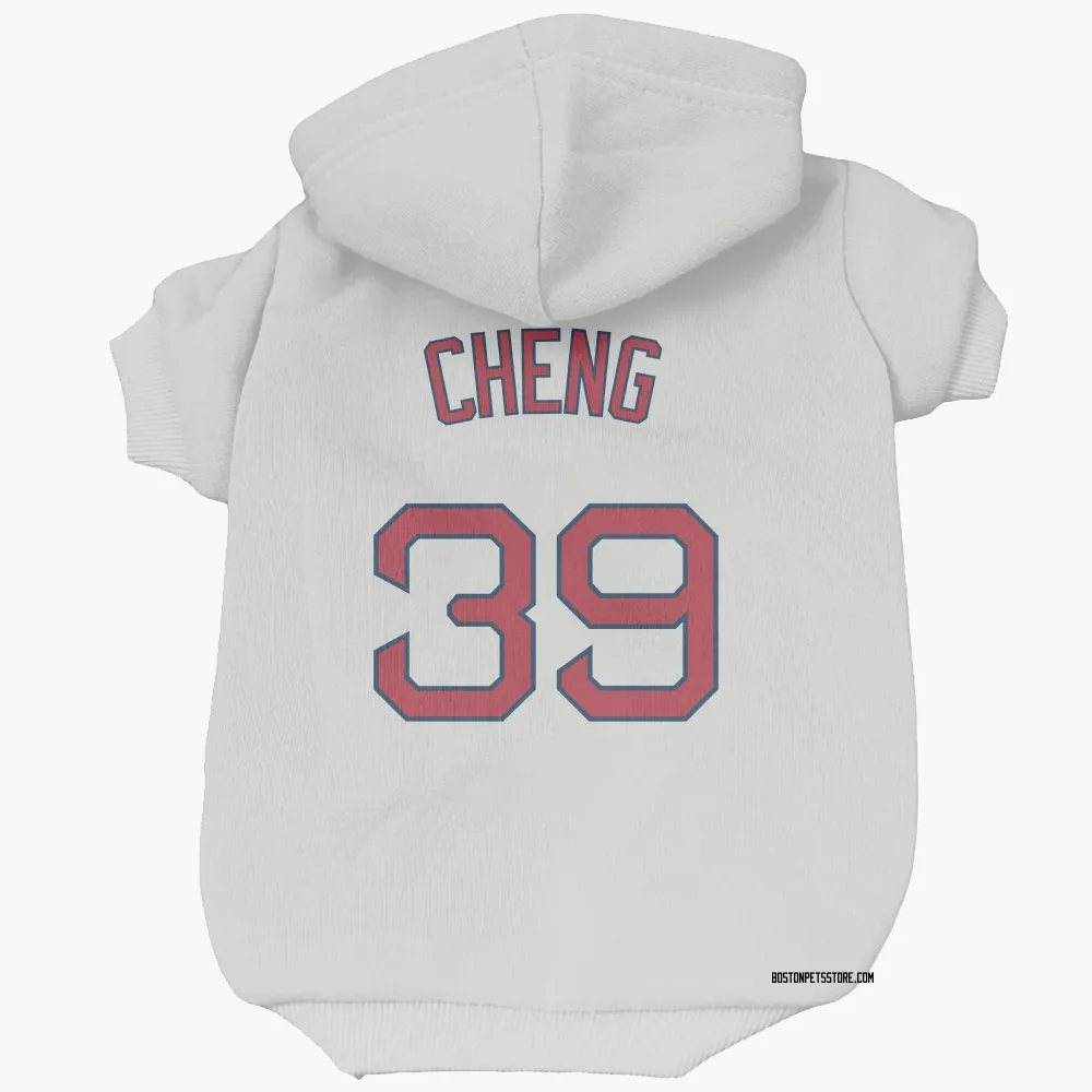 Boston Red Sox Tsung-Che Cheng White Pet Hoodie for Dog & Cat