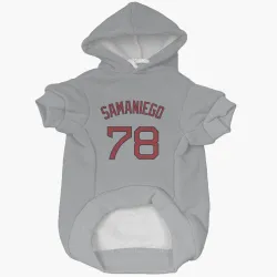 Boston Red Sox Tyler Samaniego Gray Pet Hoodie for Dog & Cat