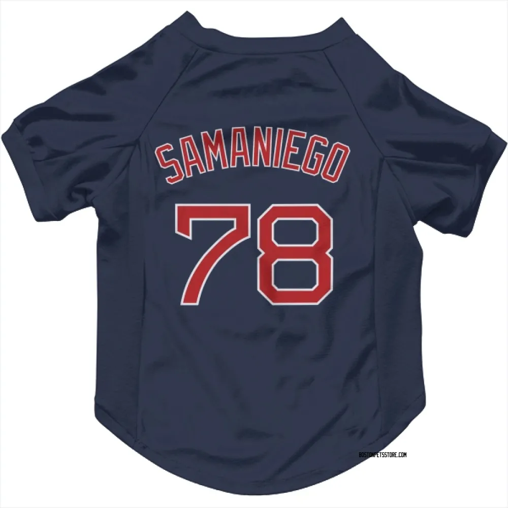 Boston Red Sox Tyler Samaniego Navy Pet Jersey for Dog & Cat