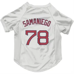 Boston Red Sox Tyler Samaniego White Pet Jersey for Dog & Cat