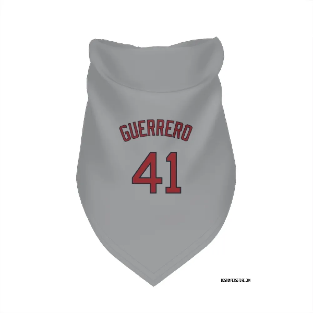 Boston Red Sox Tyron Guerrero Gray Pet Bandana for Dog & Cat