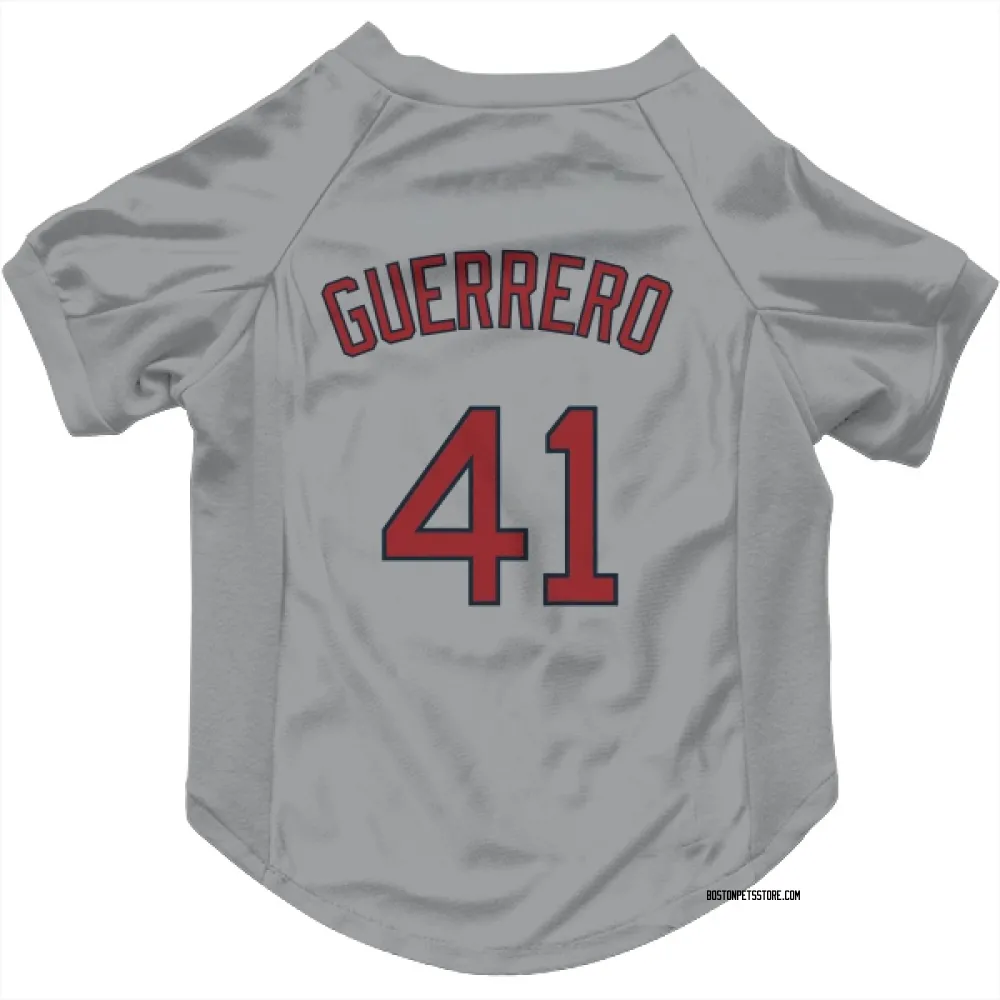 Boston Red Sox Tyron Guerrero Gray Pet Jersey for Dog & Cat