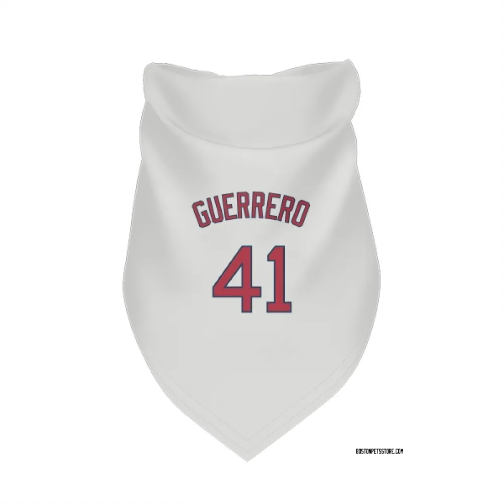 Boston Red Sox Tyron Guerrero White Pet Bandana for Dog & Cat