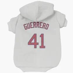 Boston Red Sox Tyron Guerrero White Pet Hoodie for Dog & Cat