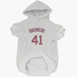 Boston Red Sox Tyron Guerrero White Pet Hoodie for Dog & Cat