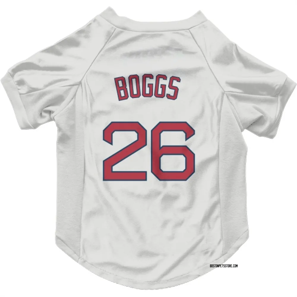 Boston Red Sox Wade Boggs White Pet Jersey for Dog & Cat