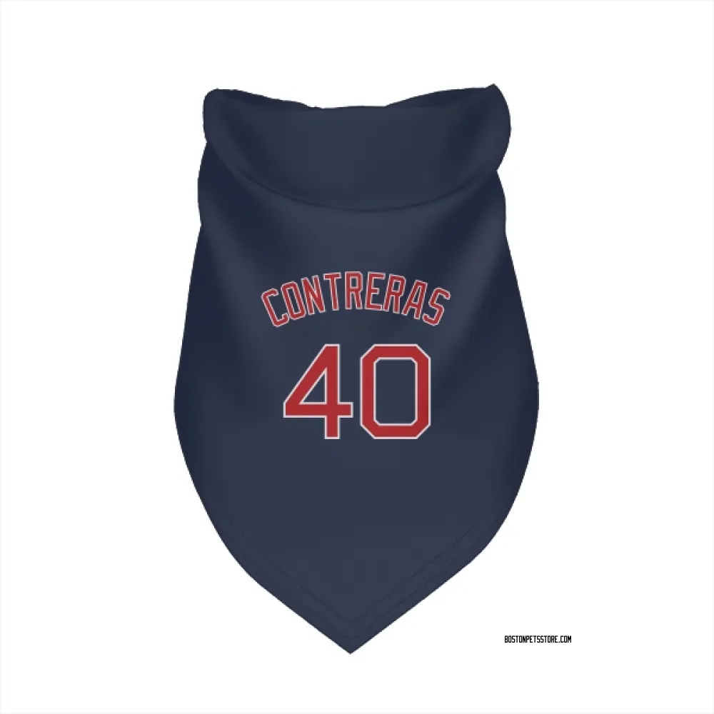 Boston Red Sox Willson Contreras Navy Pet Bandana for Dog & Cat