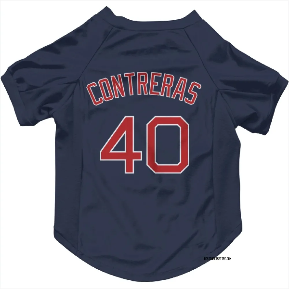 Boston Red Sox Willson Contreras Navy Pet Jersey for Dog & Cat