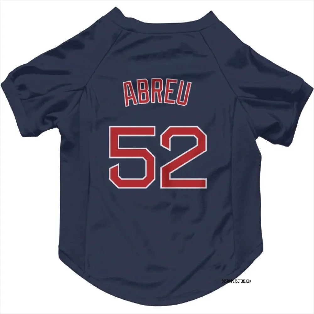 Boston Red Sox Wilyer Abreu Navy Pet Jersey for Dog & Cat