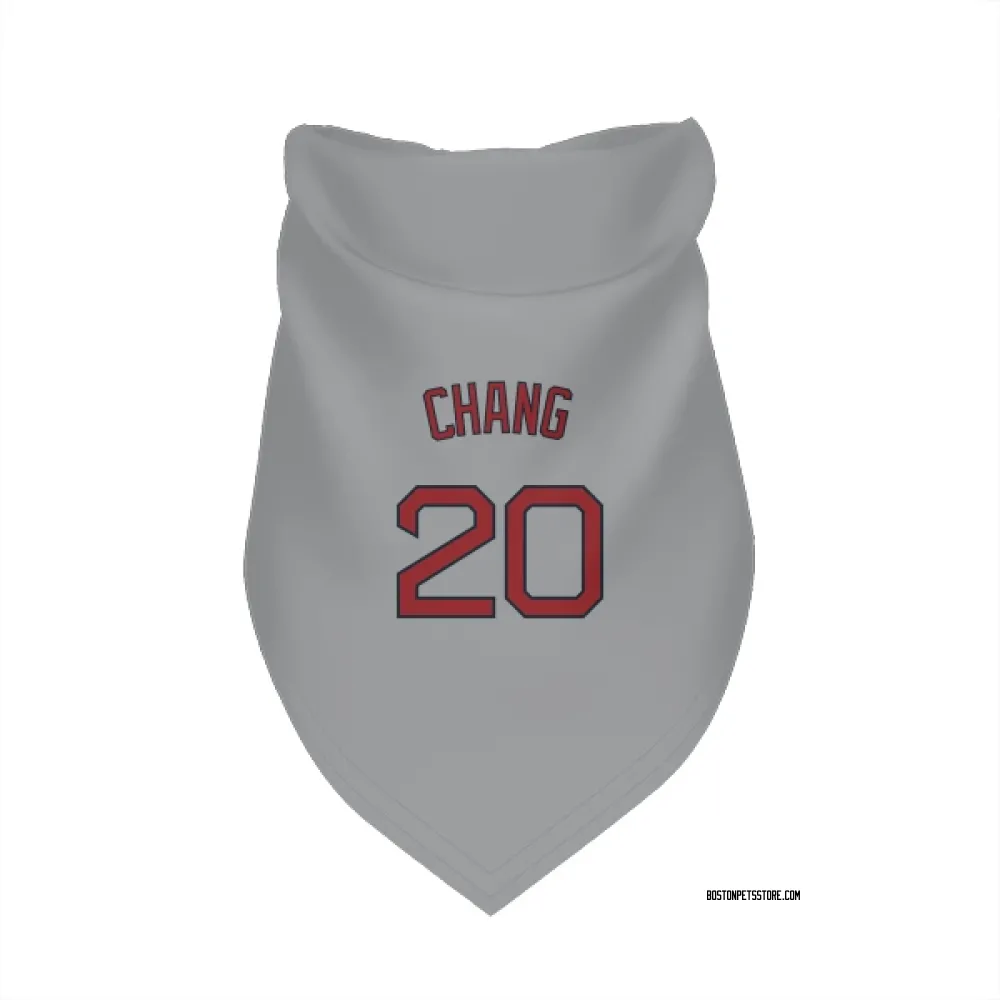 Boston Red Sox Yu Chang Gray Pet Bandana for Dog & Cat