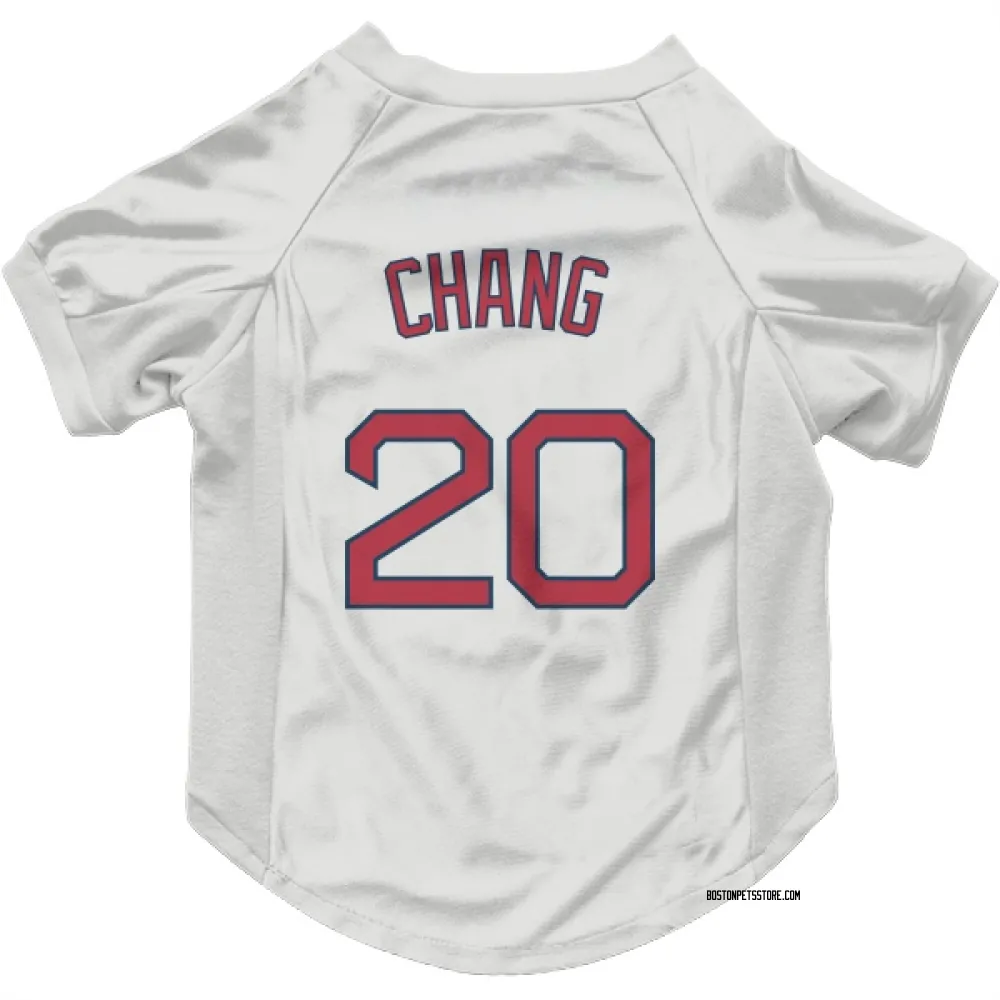 Boston Red Sox Yu Chang White Pet Jersey for Dog & Cat