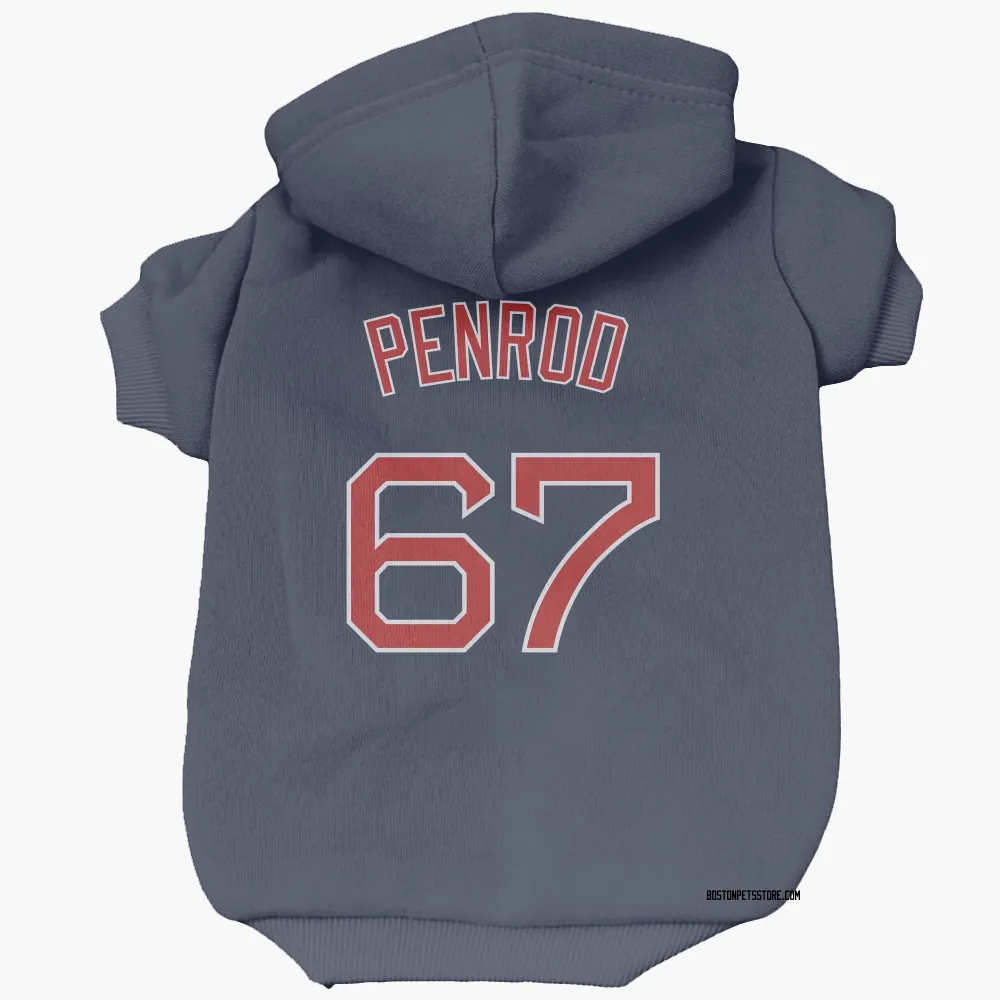Boston Red Sox Zach Penrod Navy Pet Hoodie for Dog & Cat