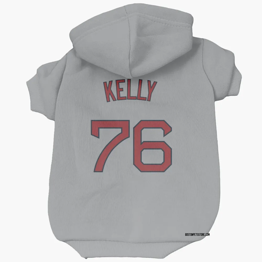 Boston Red Sox Zack Kelly Gray Pet Hoodie for Dog & Cat
