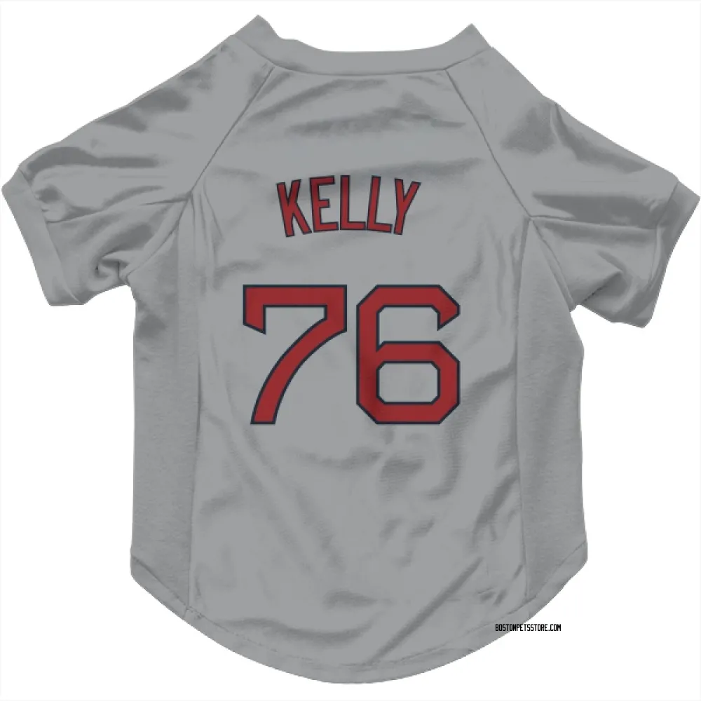 Boston Red Sox Zack Kelly Gray Pet Jersey for Dog & Cat
