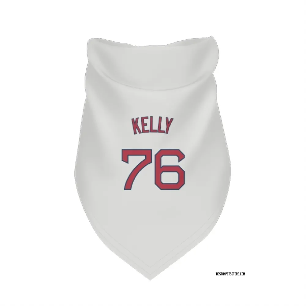 Boston Red Sox Zack Kelly White Pet Bandana for Dog & Cat