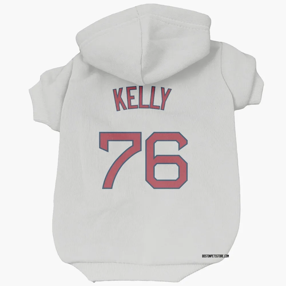 Boston Red Sox Zack Kelly White Pet Hoodie for Dog & Cat