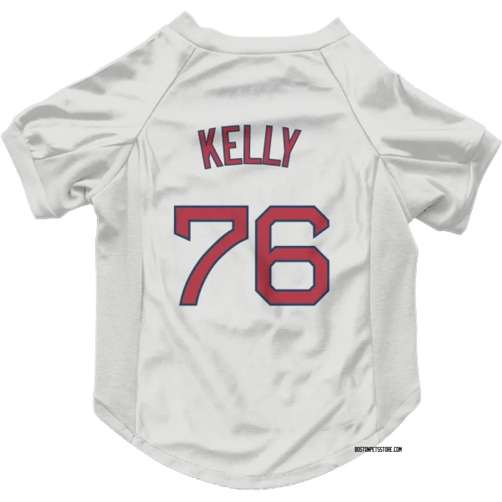 Boston Red Sox Zack Kelly White Pet Jersey for Dog & Cat